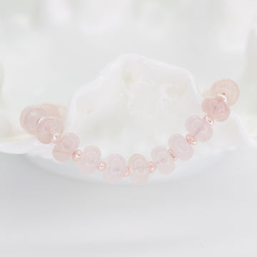 Rose Quartz & Pink Pearl Bracelet