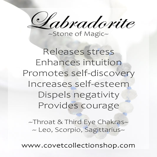 Labradorite Hoop Earrings