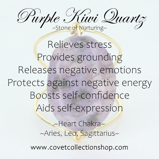 Purple Kiwi Quartz, Tourmaline, Cloudy Quartz, & Amethyst Earrings