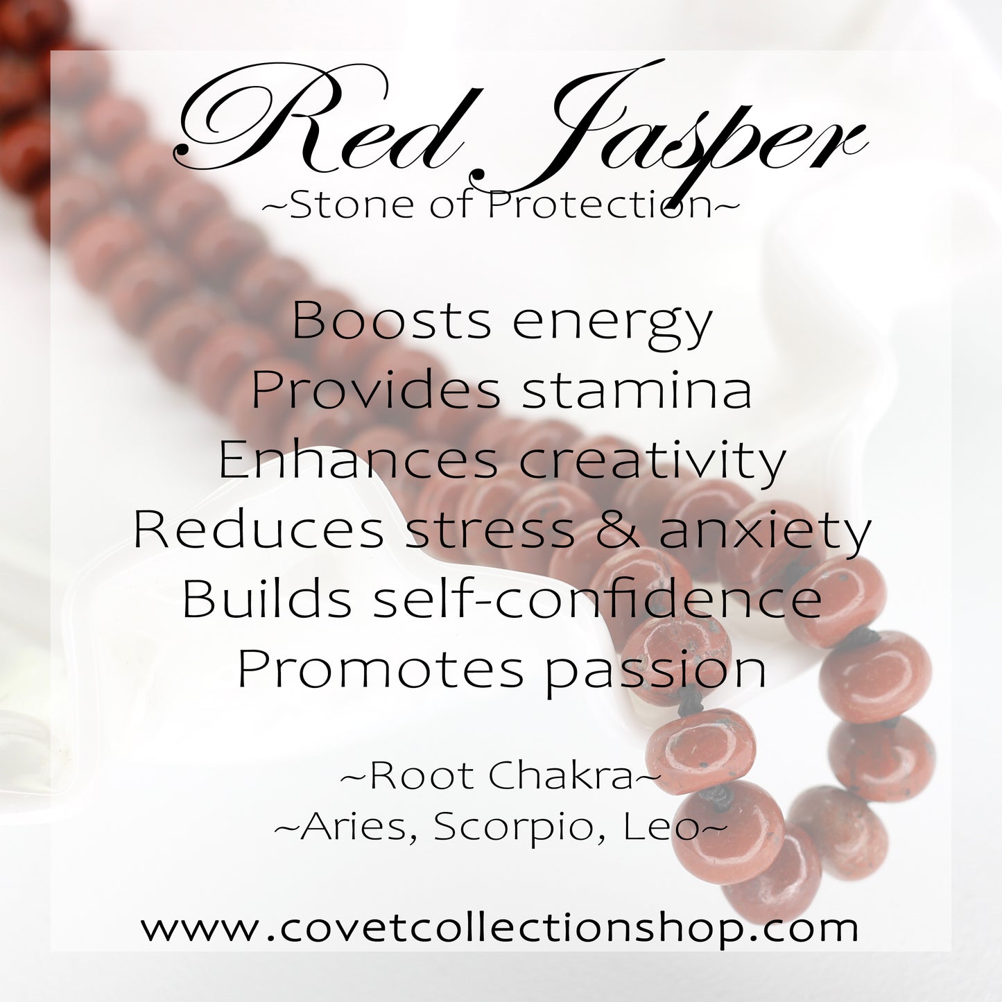 Red Jasper Triple Stone Ring