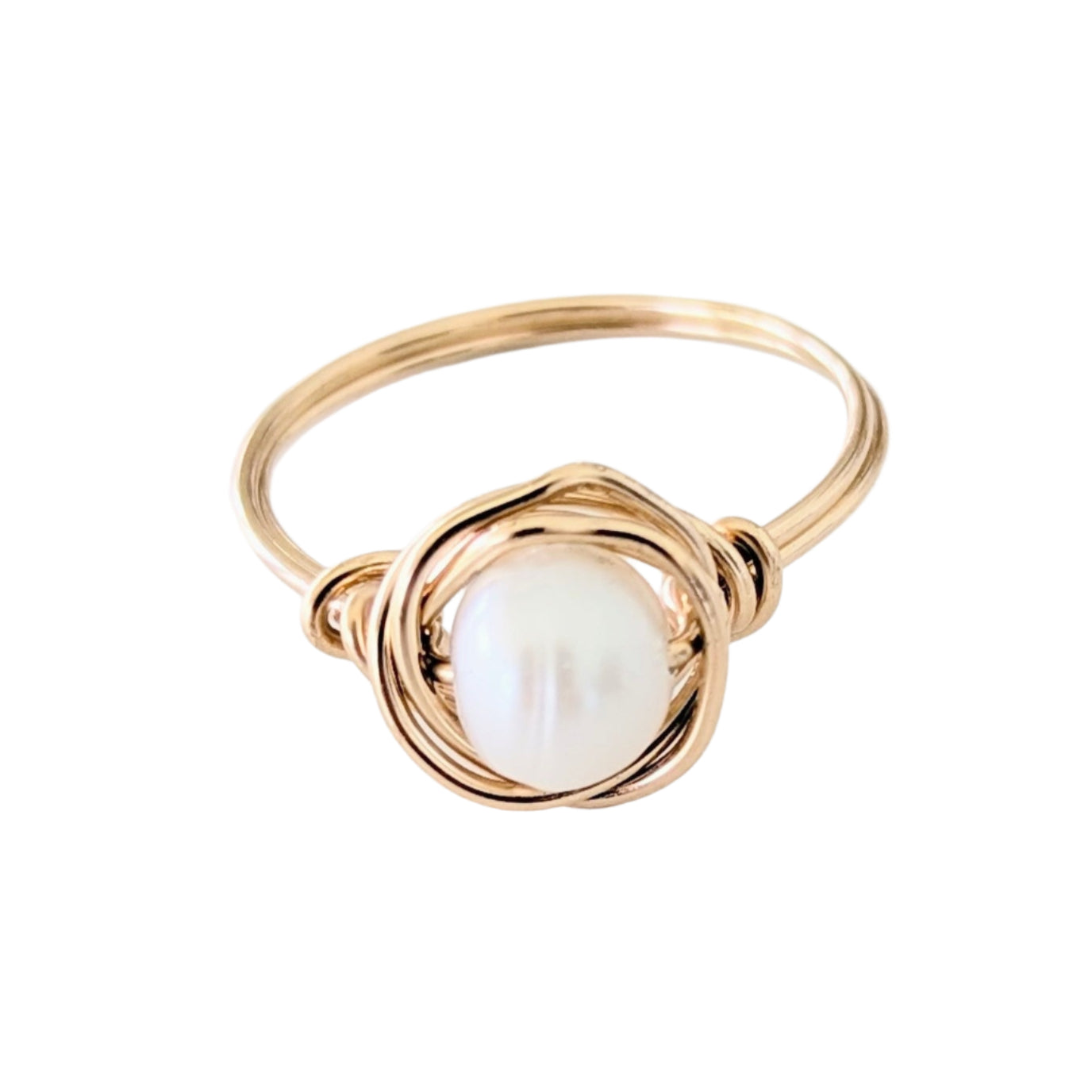 Pearl Solitaire Ring