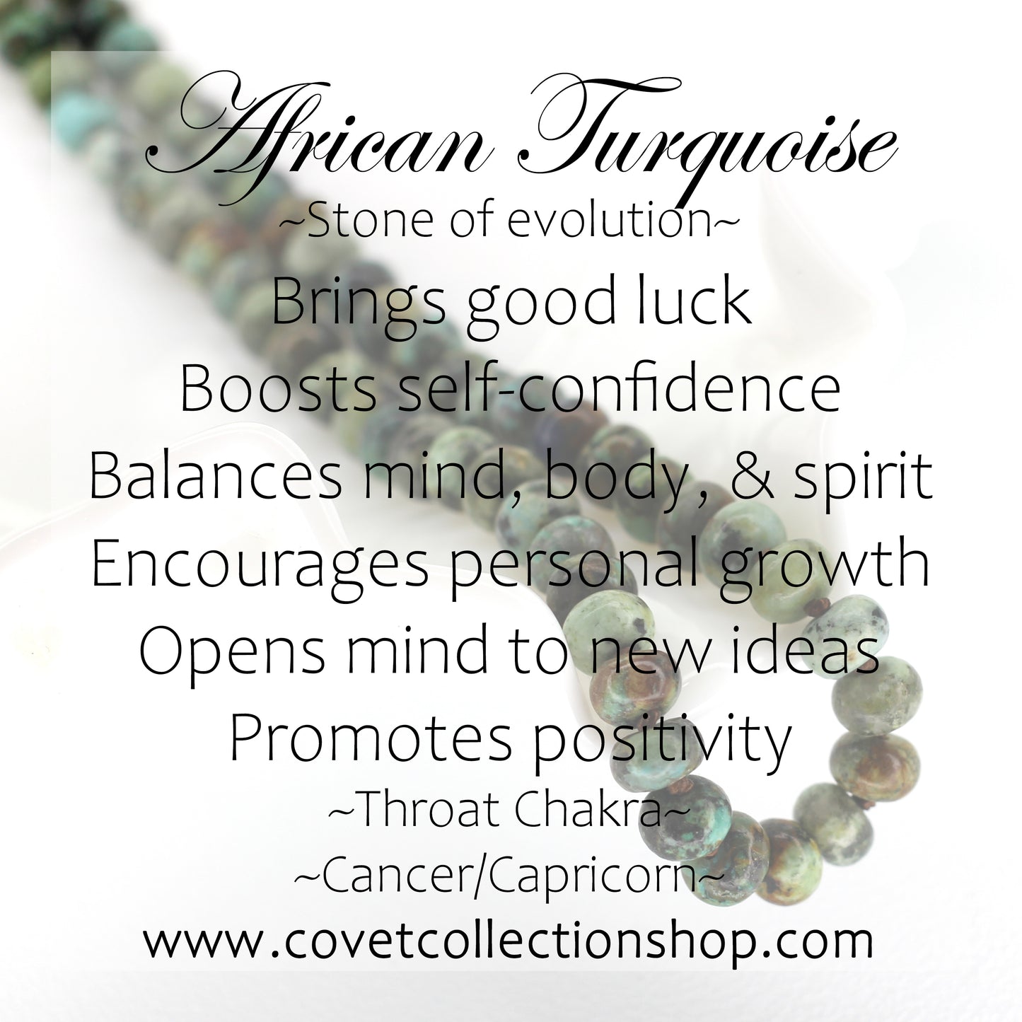 African Turquoise Pendant Necklace