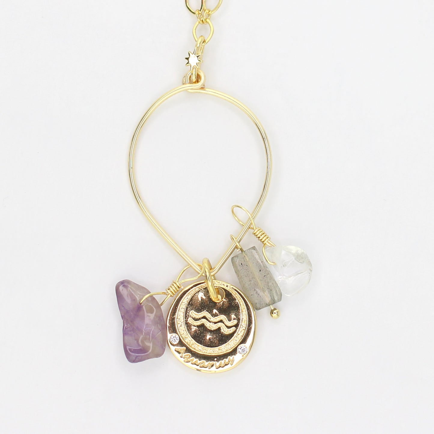 Charm Necklace - Aquarius