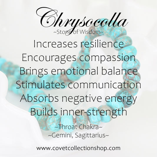 Chrysocolla and Smoky Quartz Earrings