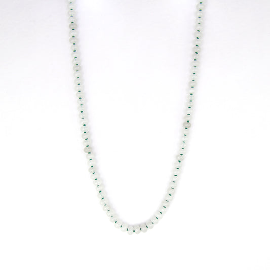 White Jade with Green Necklace