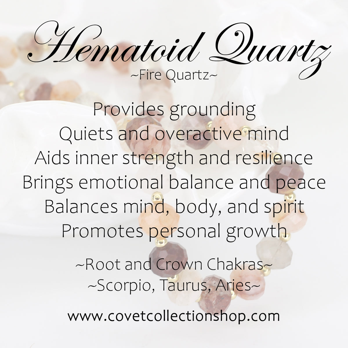 Red Hematoid Quartz Necklace