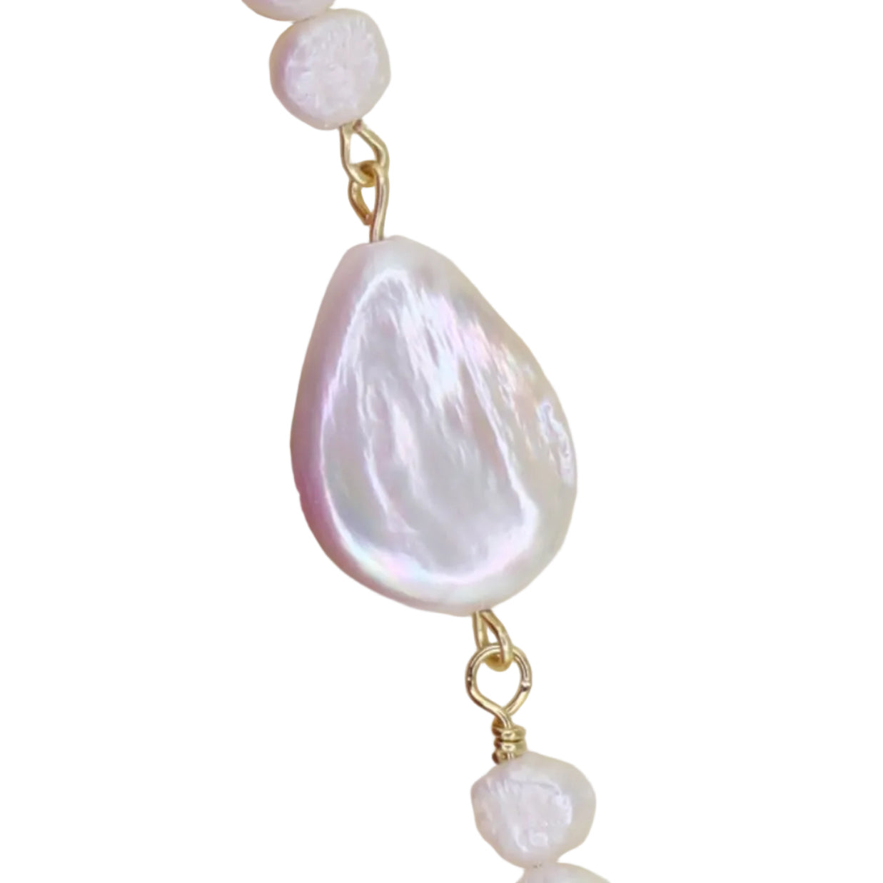 Freshwater Pearl, Heart Charm, and Pink Leather Tassel Bag Charm
