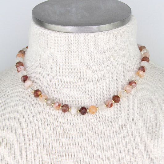Red Hematoid Quartz Necklace
