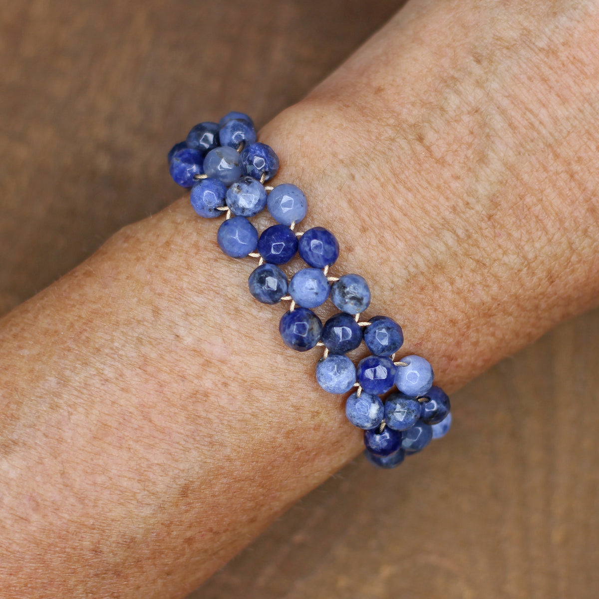 Sodalite Woven Bracelet
