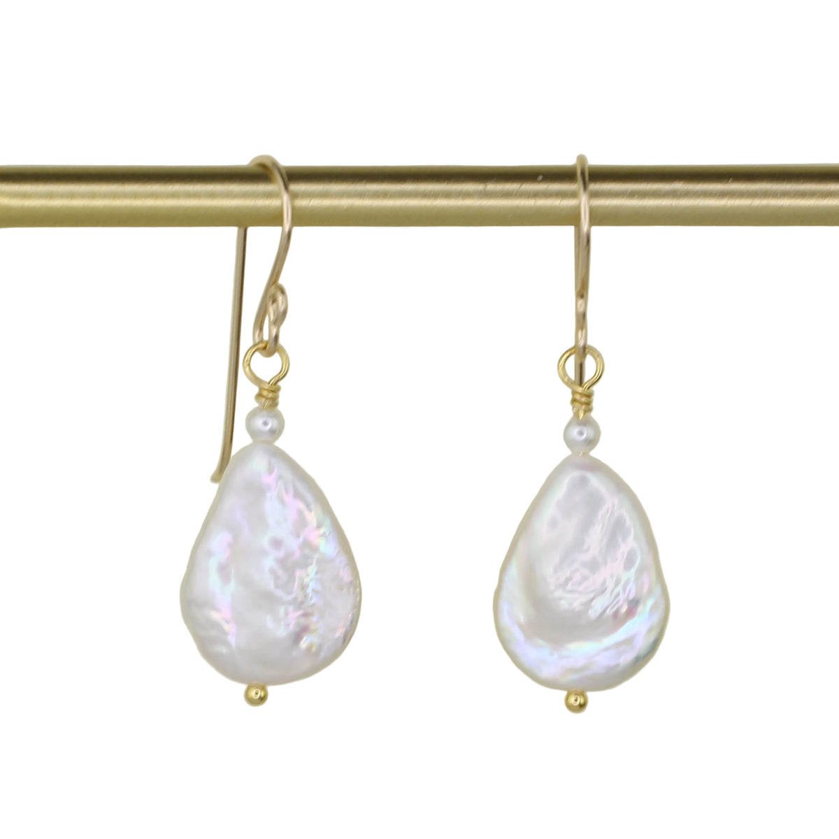 Baroque Pearl Teardrop Earrings