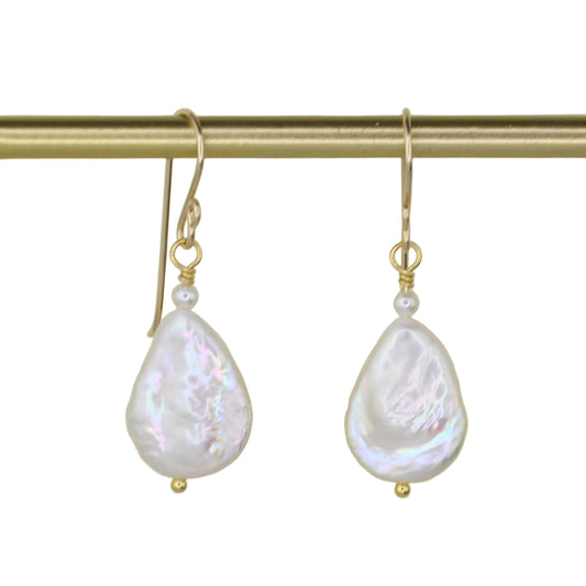 Baroque Pearl Teardrop Earrings