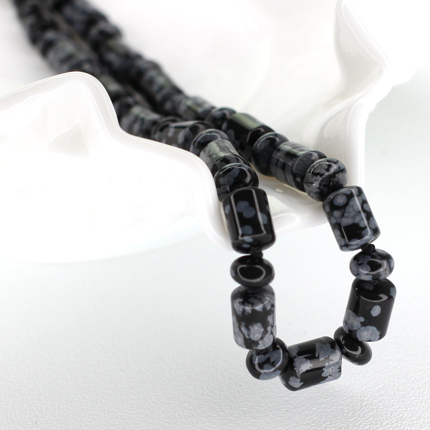 Snowflake Obsidian Necklace