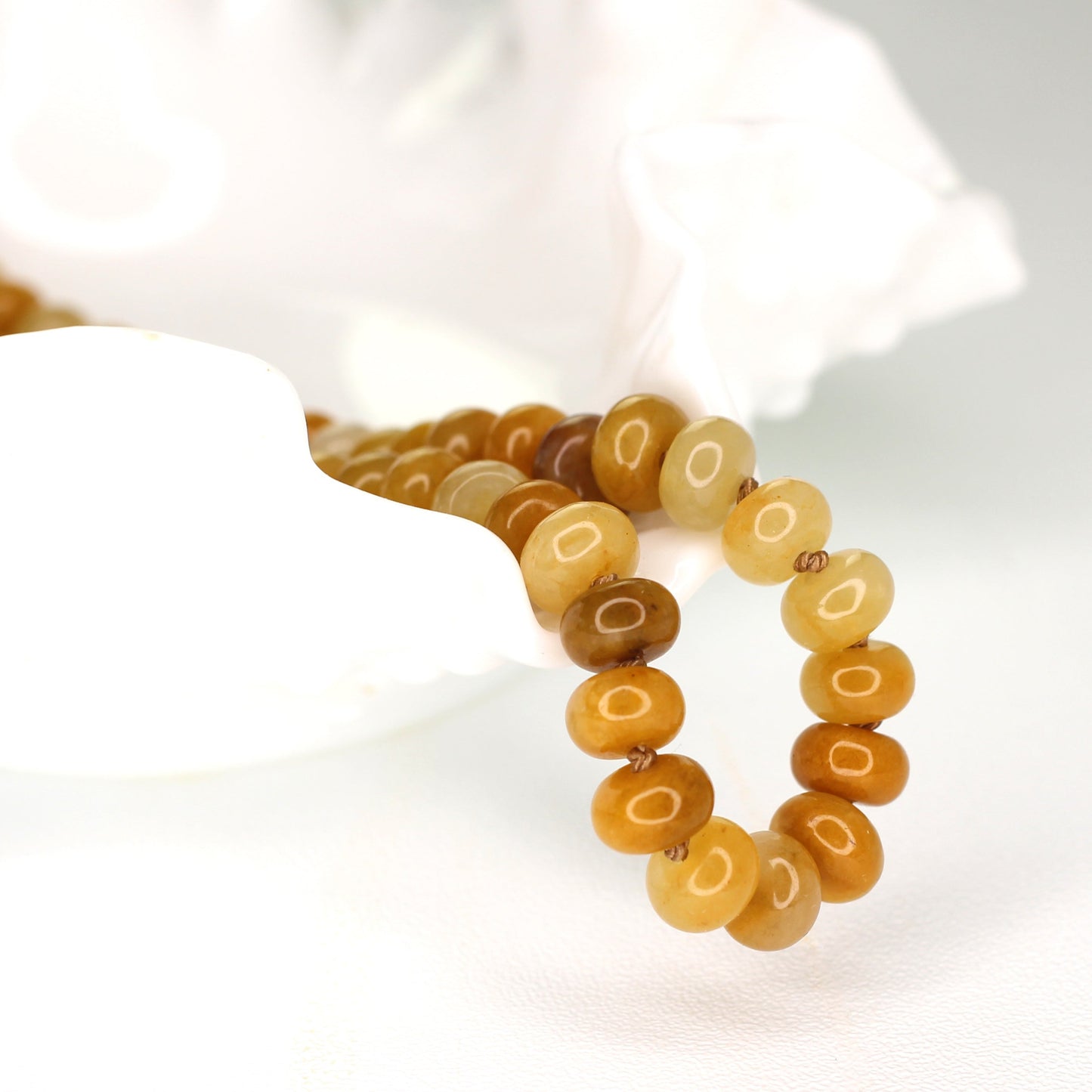 Yellow Jade Necklace