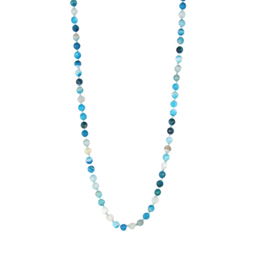 Blue Banded Agate Necklace