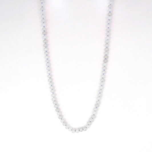 White Jade Necklace - Light Blue