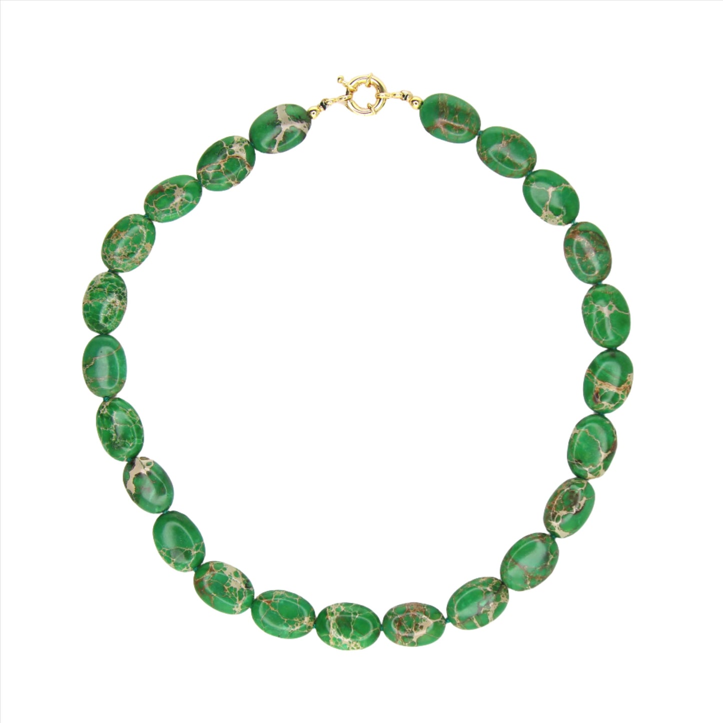 Green Impression Jasper Necklace