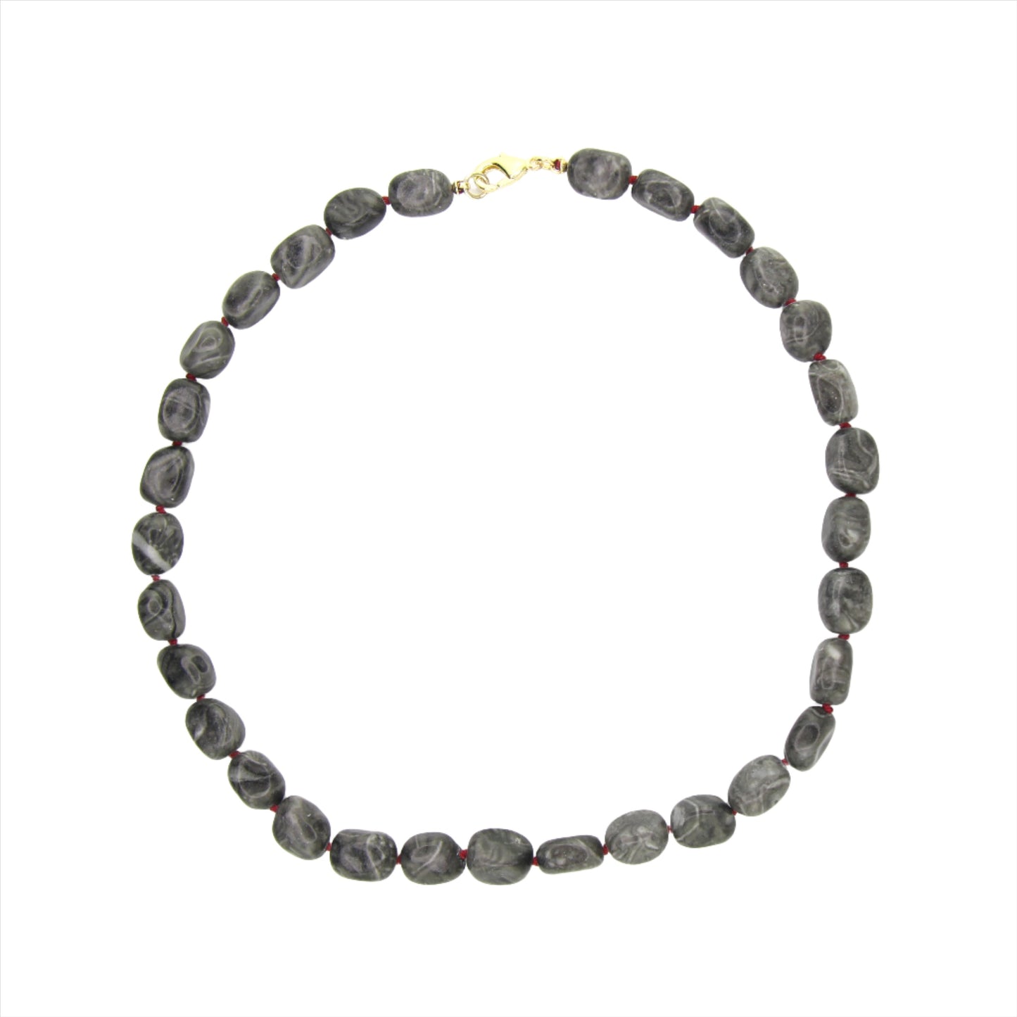 Black Picture Jasper Necklace