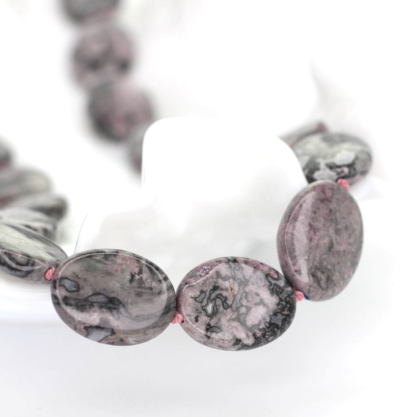 Pink Laguna Agate Necklace