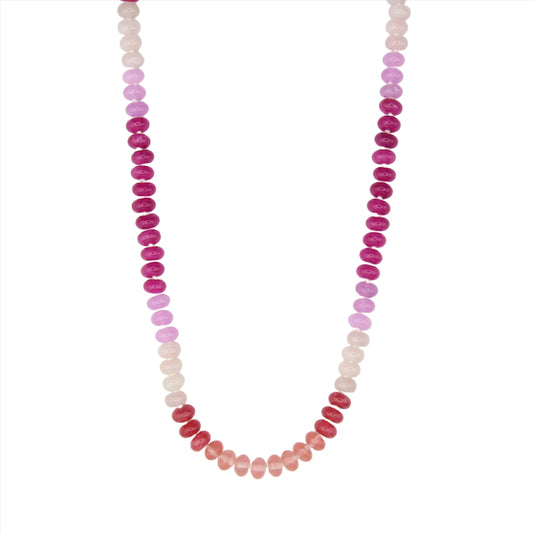 Shades of Pink Jade Necklace