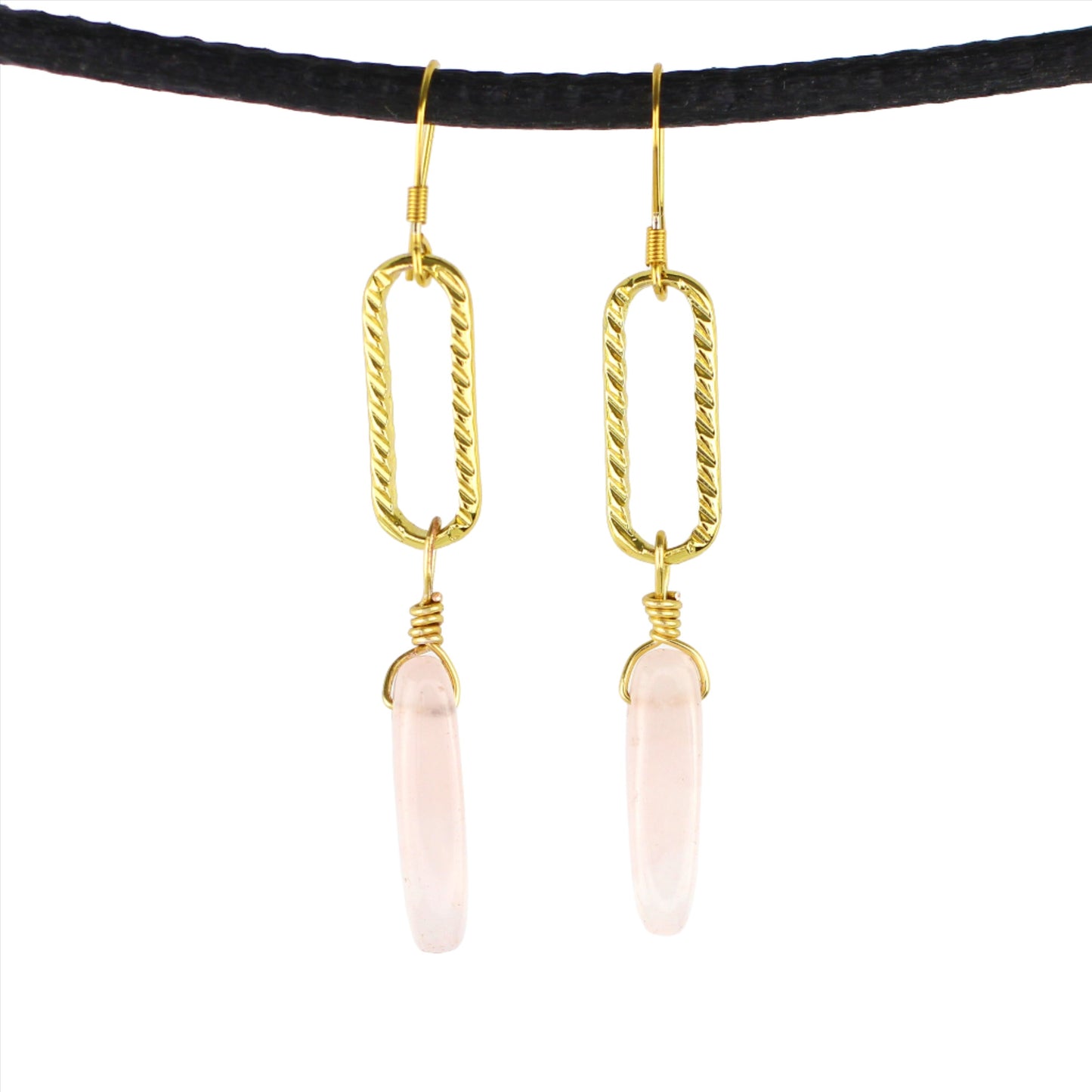 Rose Quartz Earrings