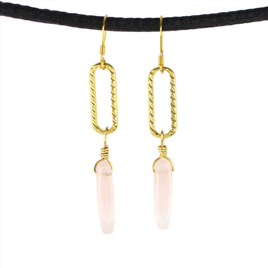 Rose Quartz Earrings