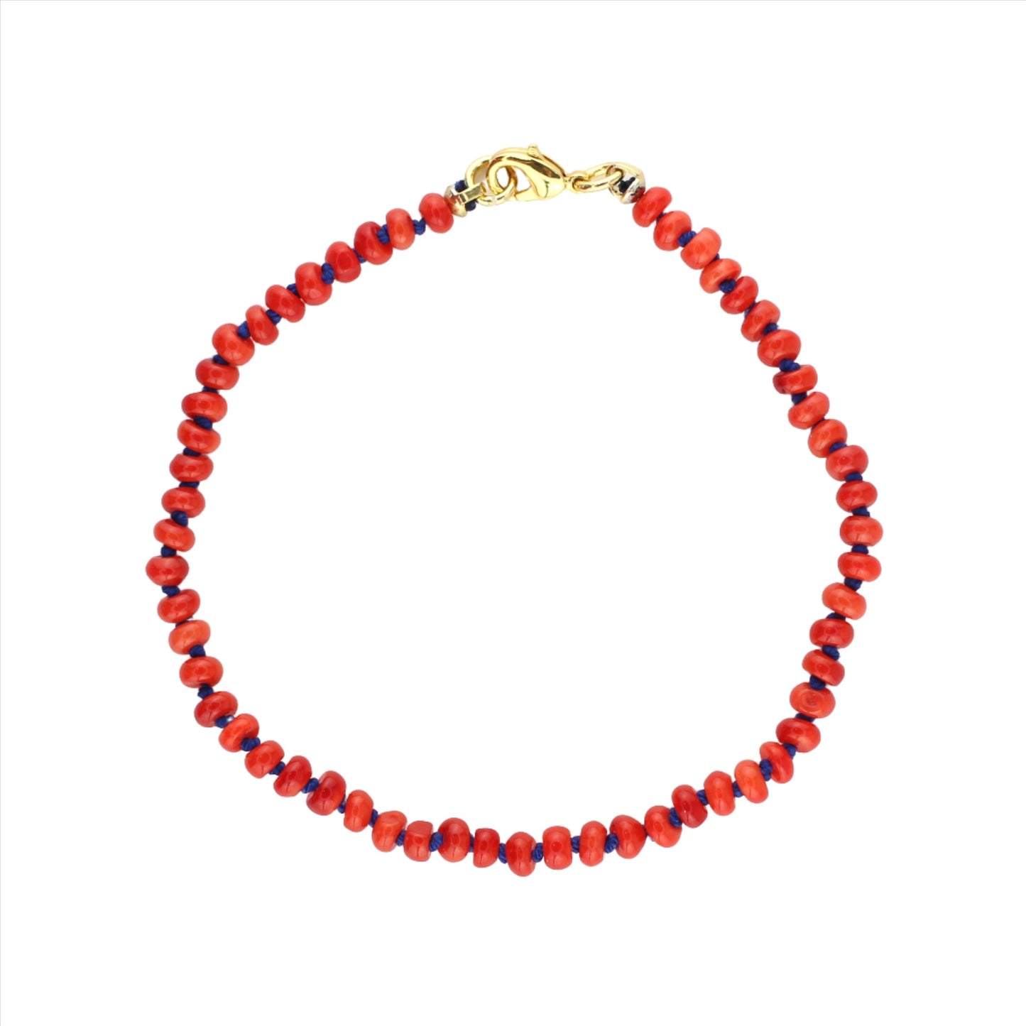 Coral with Navy Bracelet