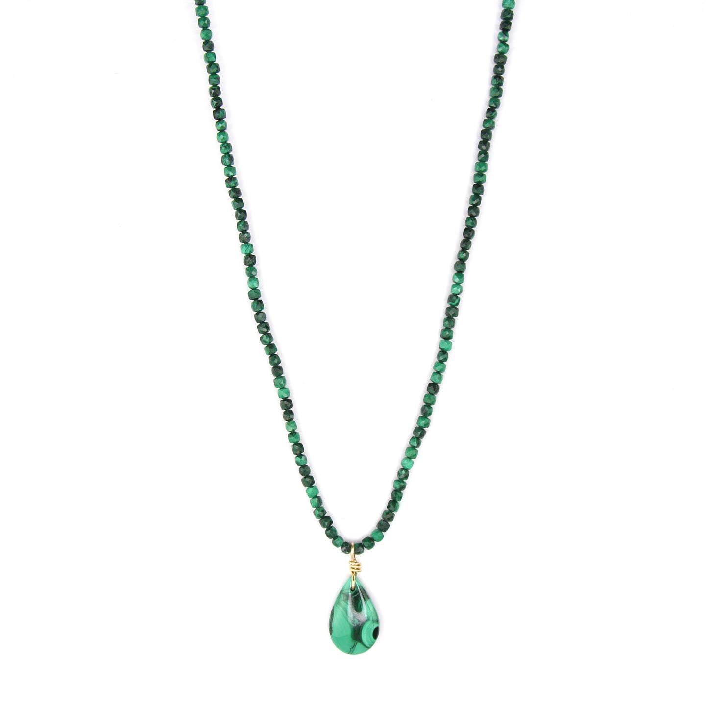 Malachite Necklace with Pendant