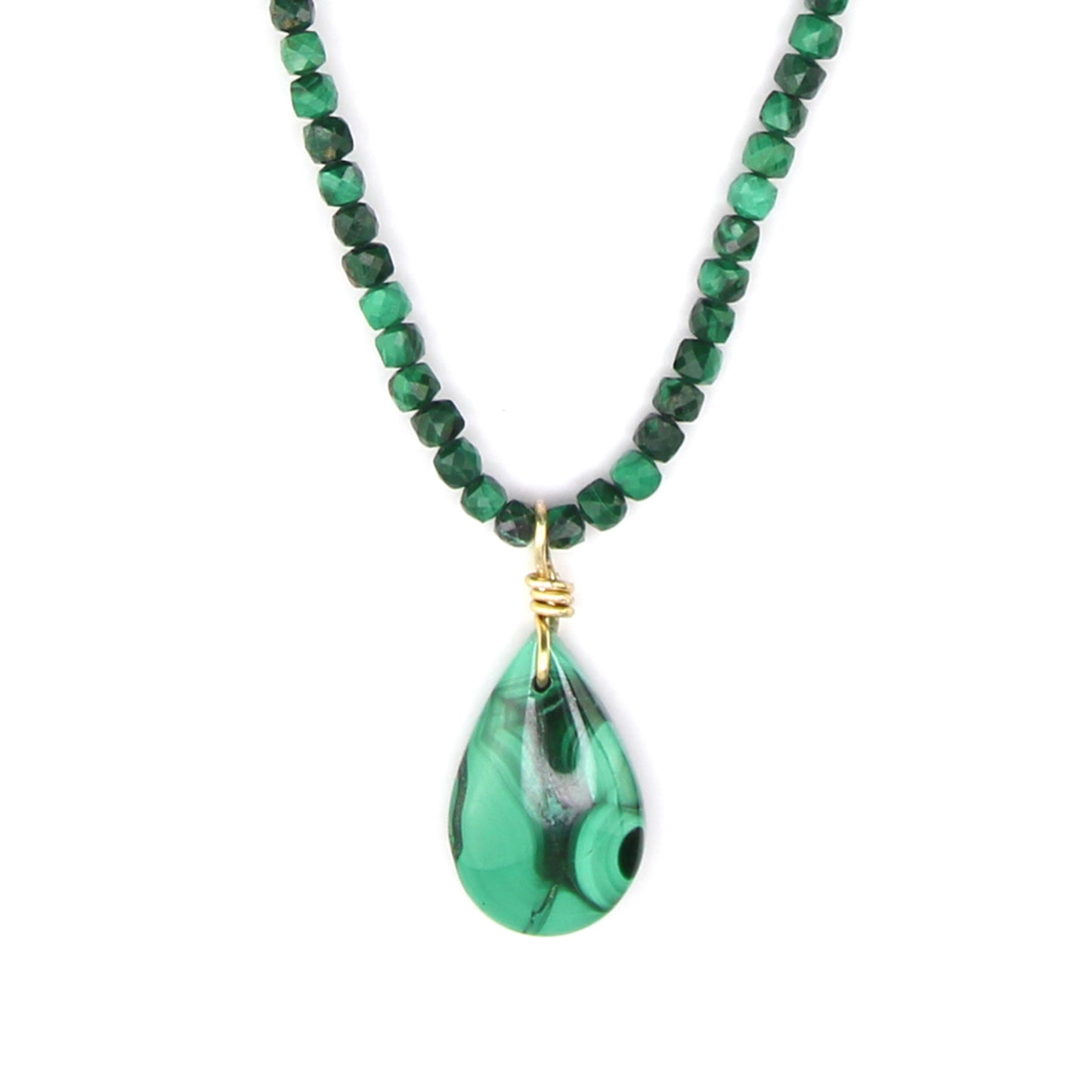 Malachite Necklace with Pendant