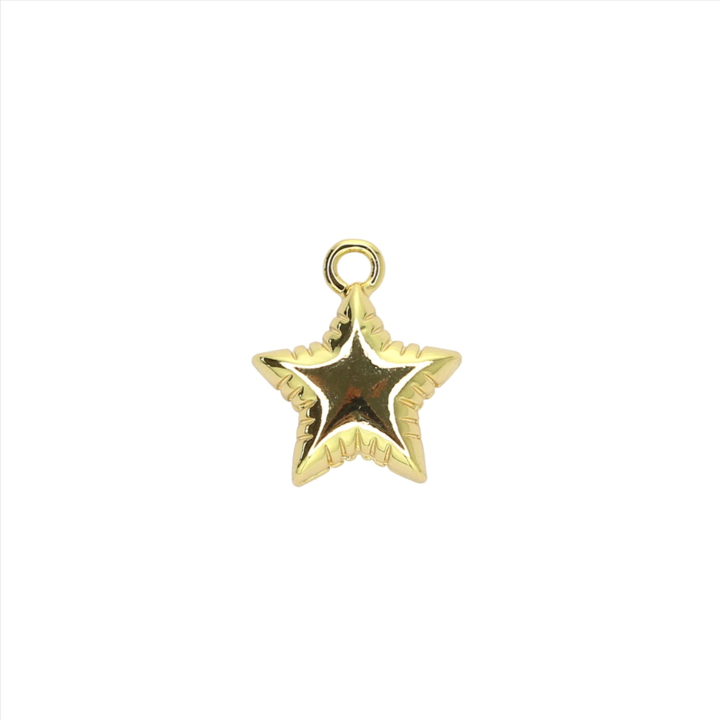 Gold Balloon Star Charm