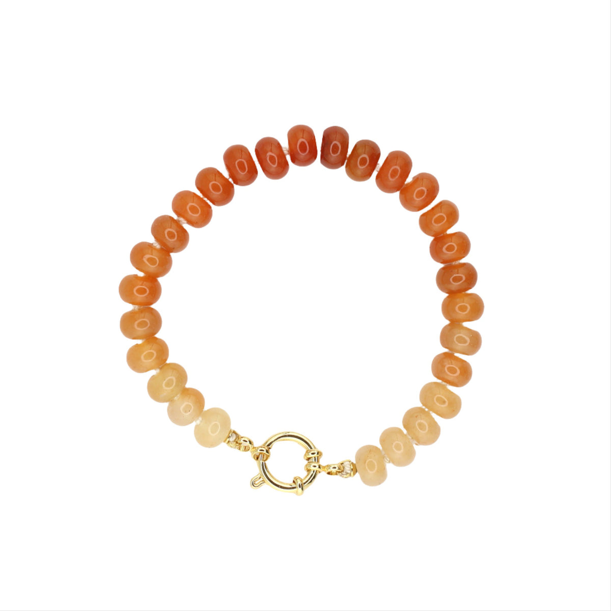 Orange Aventurine Ombre Bracelet