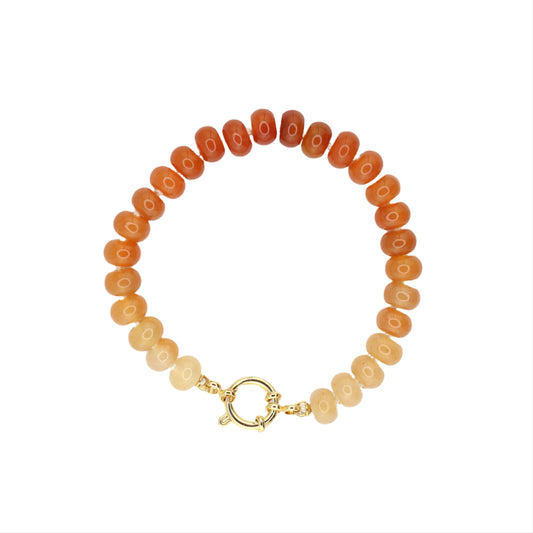 Orange Aventurine Ombre Bracelet