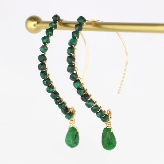 Malachite & Jade Earrings