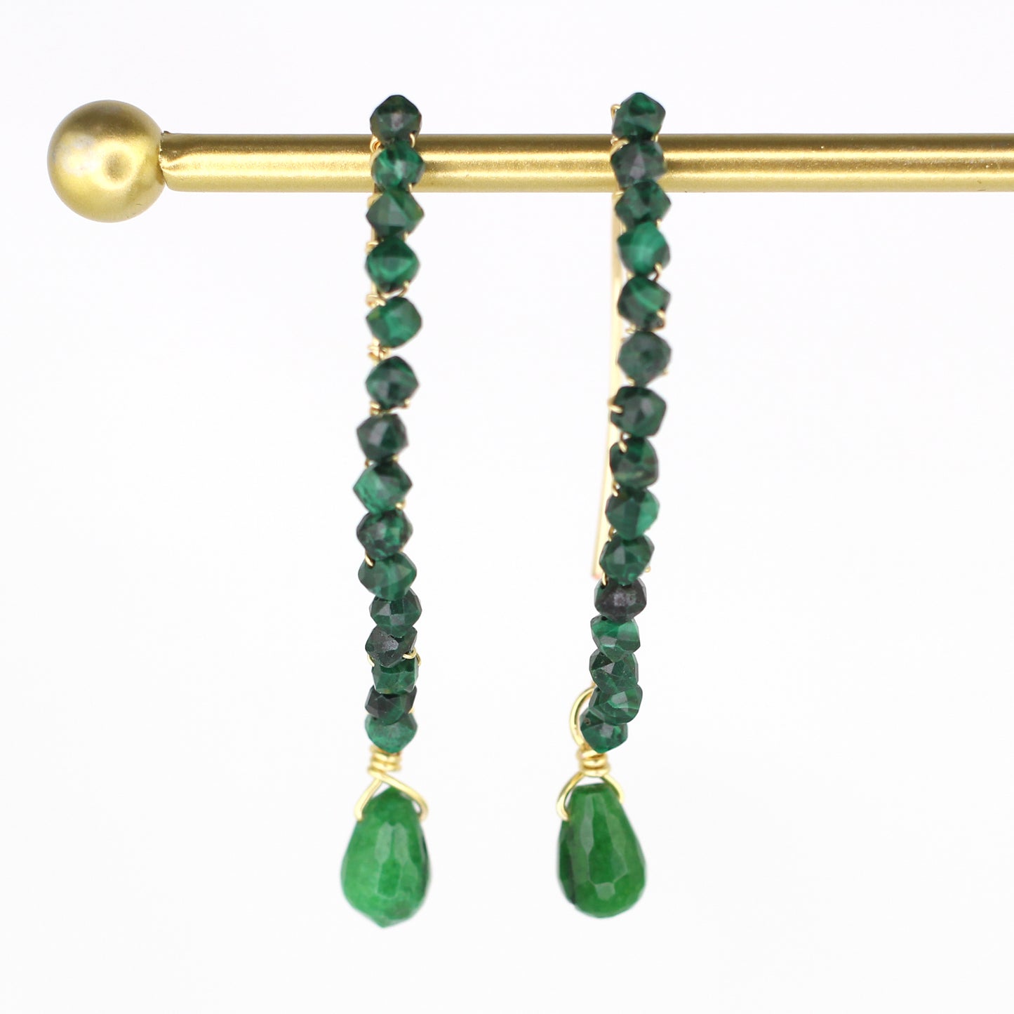 Malachite & Jade Earrings