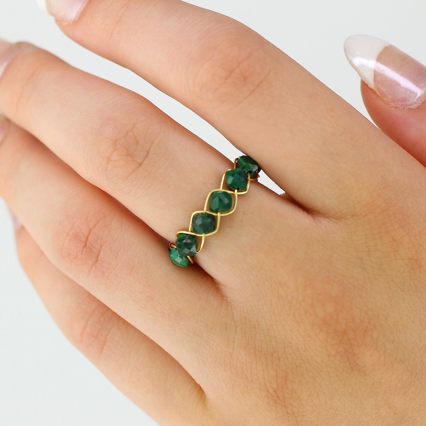 Malachite Multi Stone Ring