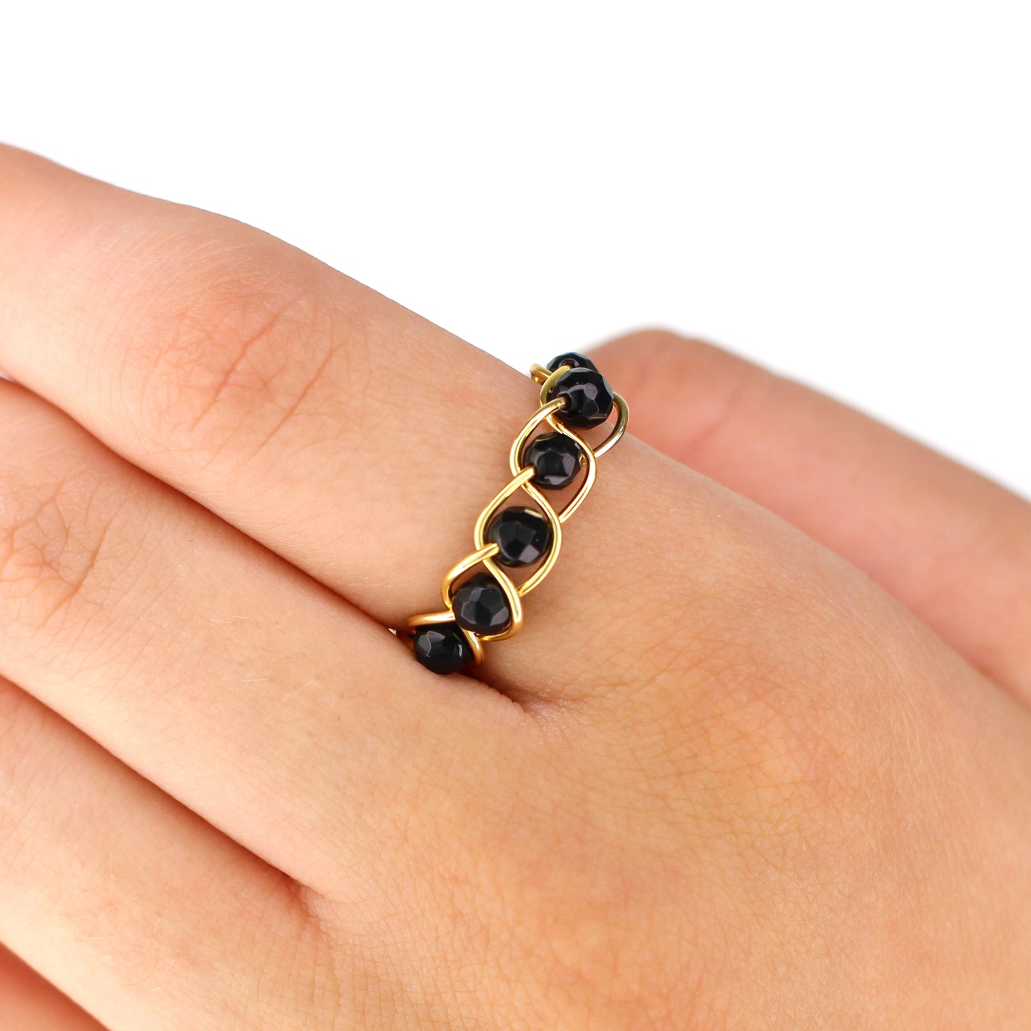 Black Onyx Multi Stone Ring