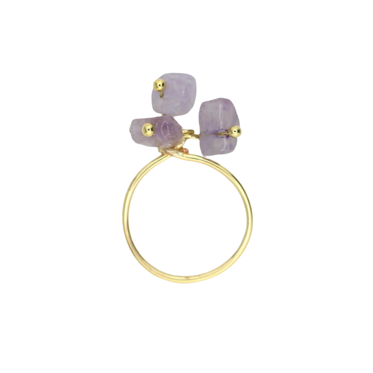 Amethyst Charm Ring