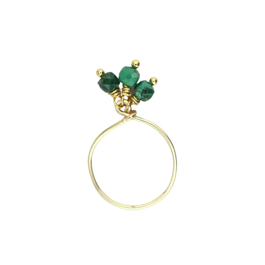 Malachite Charm Ring