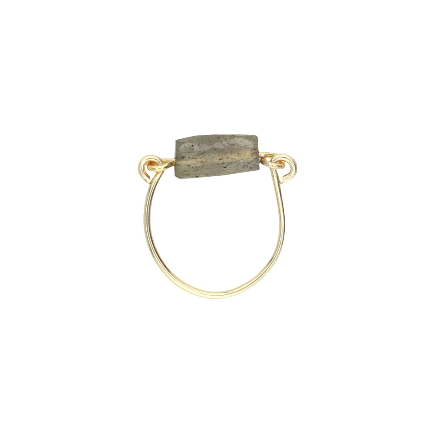 Labradorite Solitaire Ring