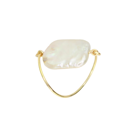 Keshi Pearl Statement Ring