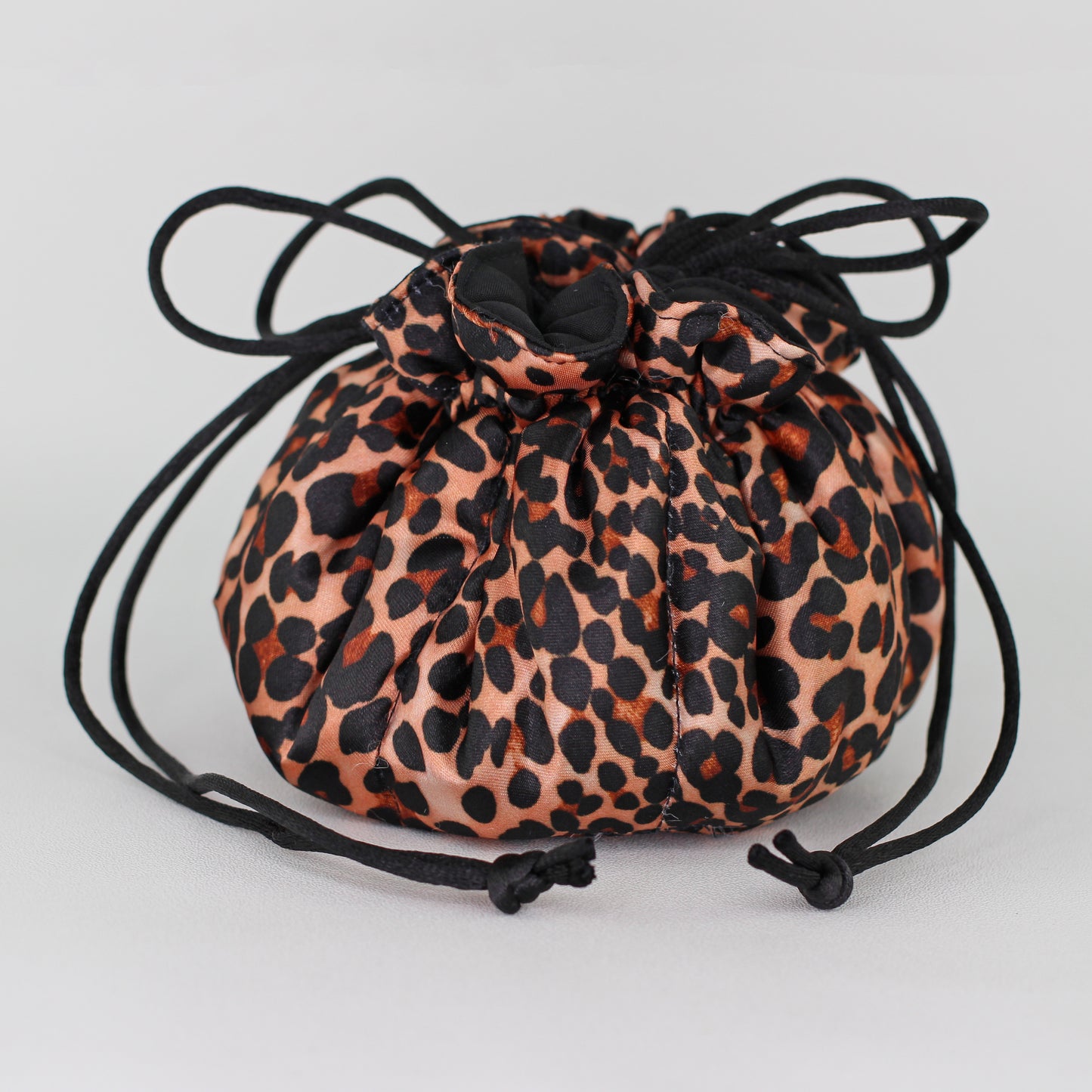 Travel Jewelry Pouch - Cheetah print brown