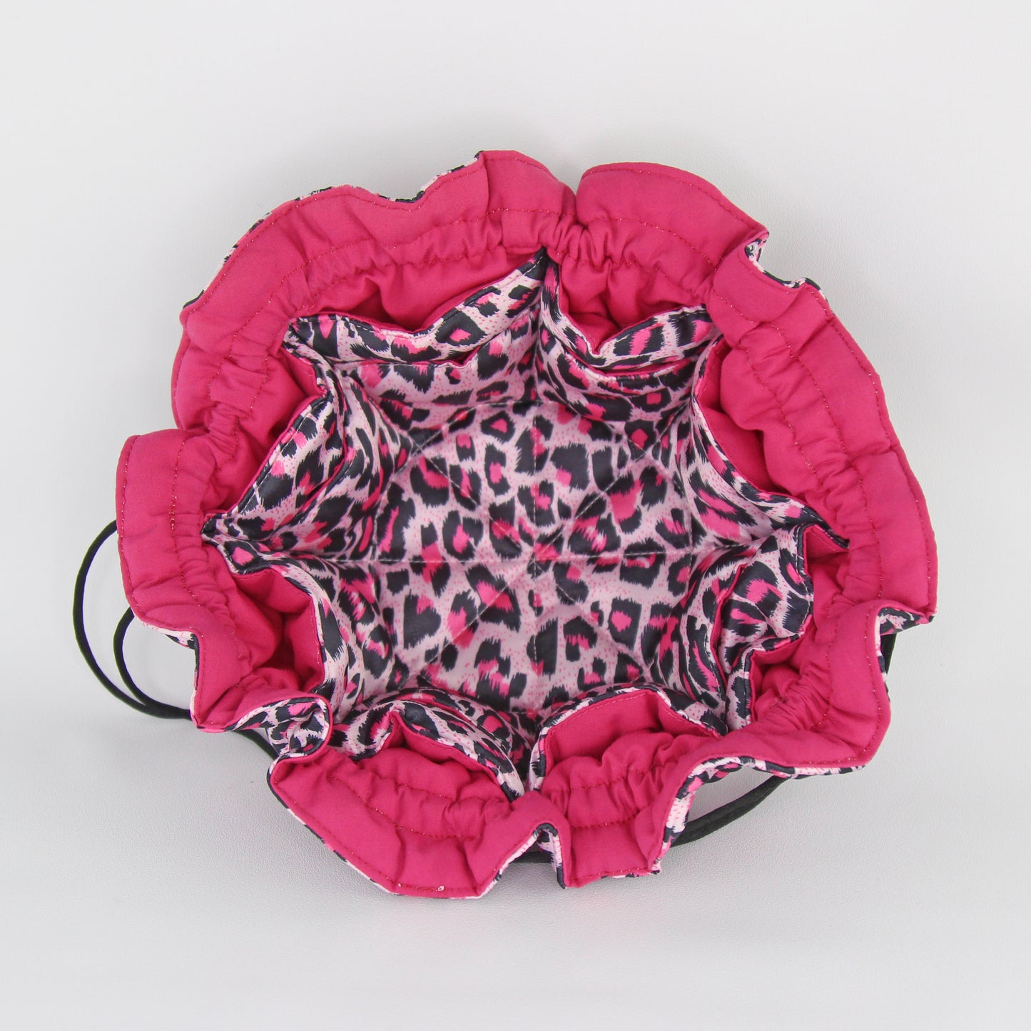 Travel Jewelry Pouch - Cheetah print pink