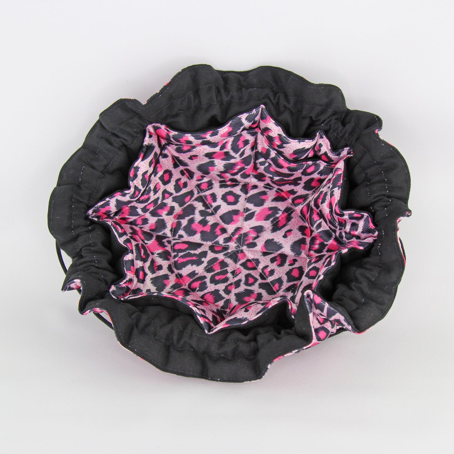 Travel Jewelry Pouch - Cheetah print pink