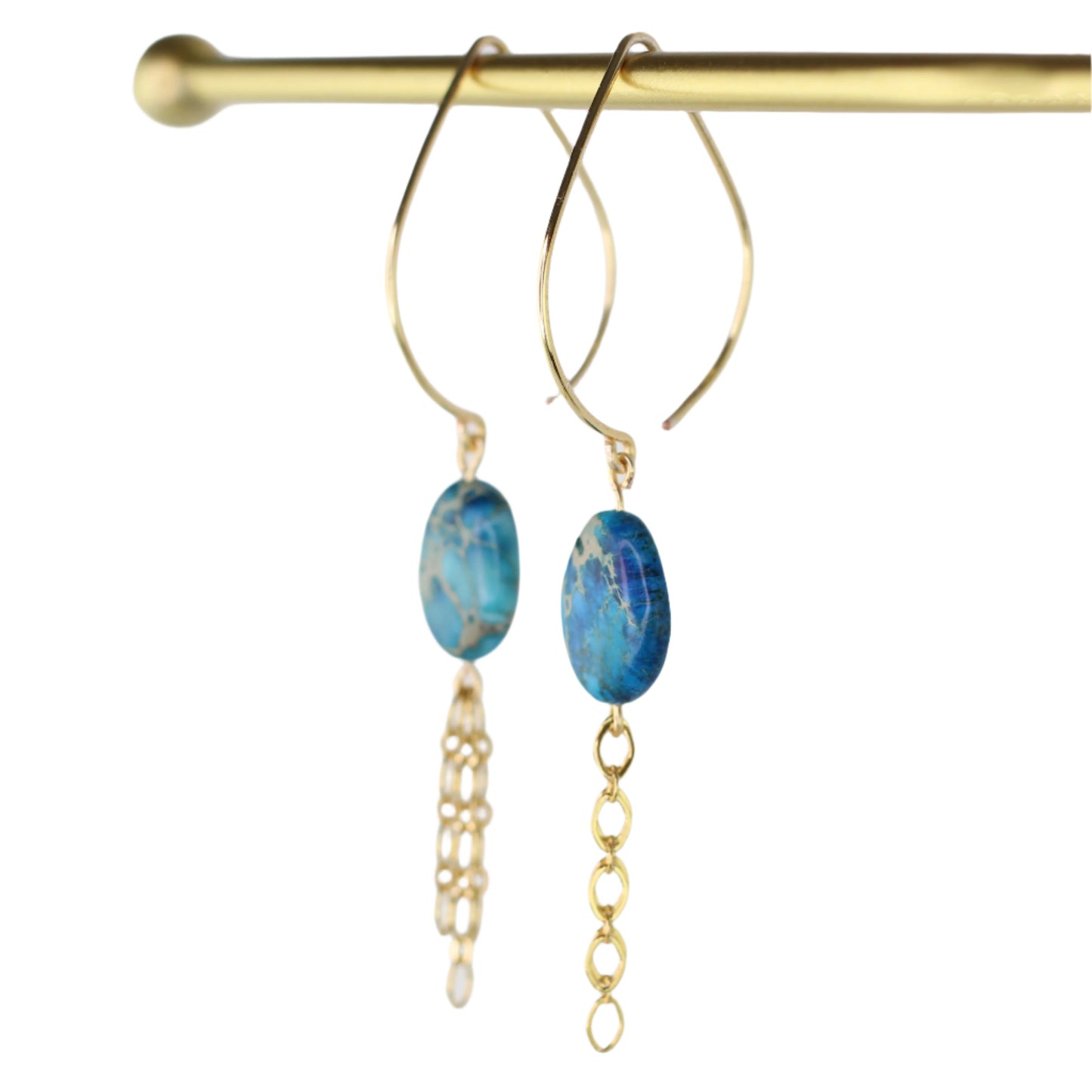 Blue Impression Jasper Earrings