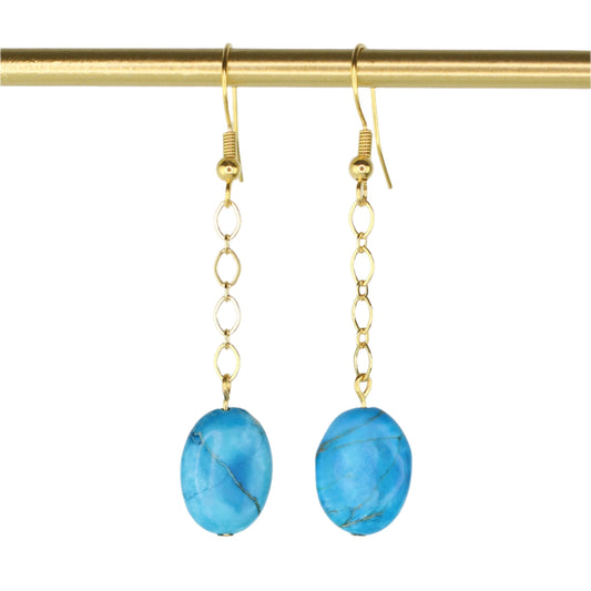 Blue Impression Jasper Earrings