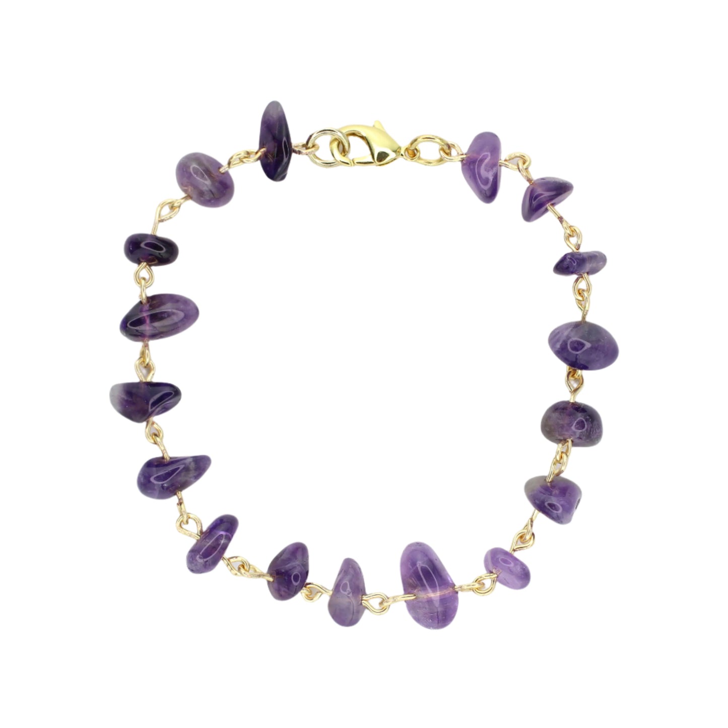 Amethyst Chip Bracelet