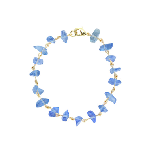 Aquamarine Chip Bracelet