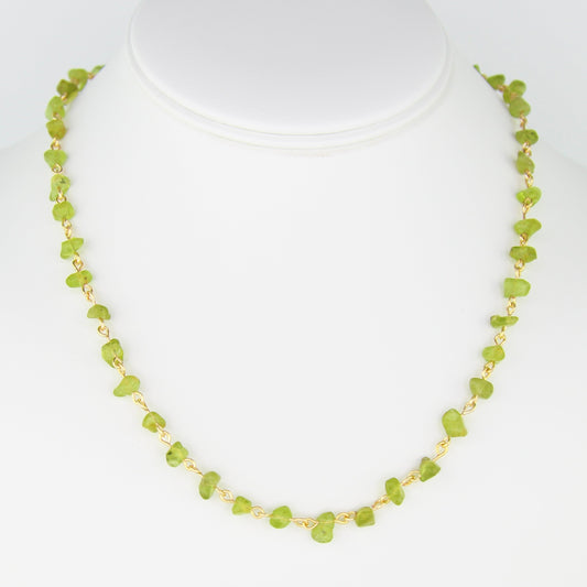 Peridot Chip Necklace