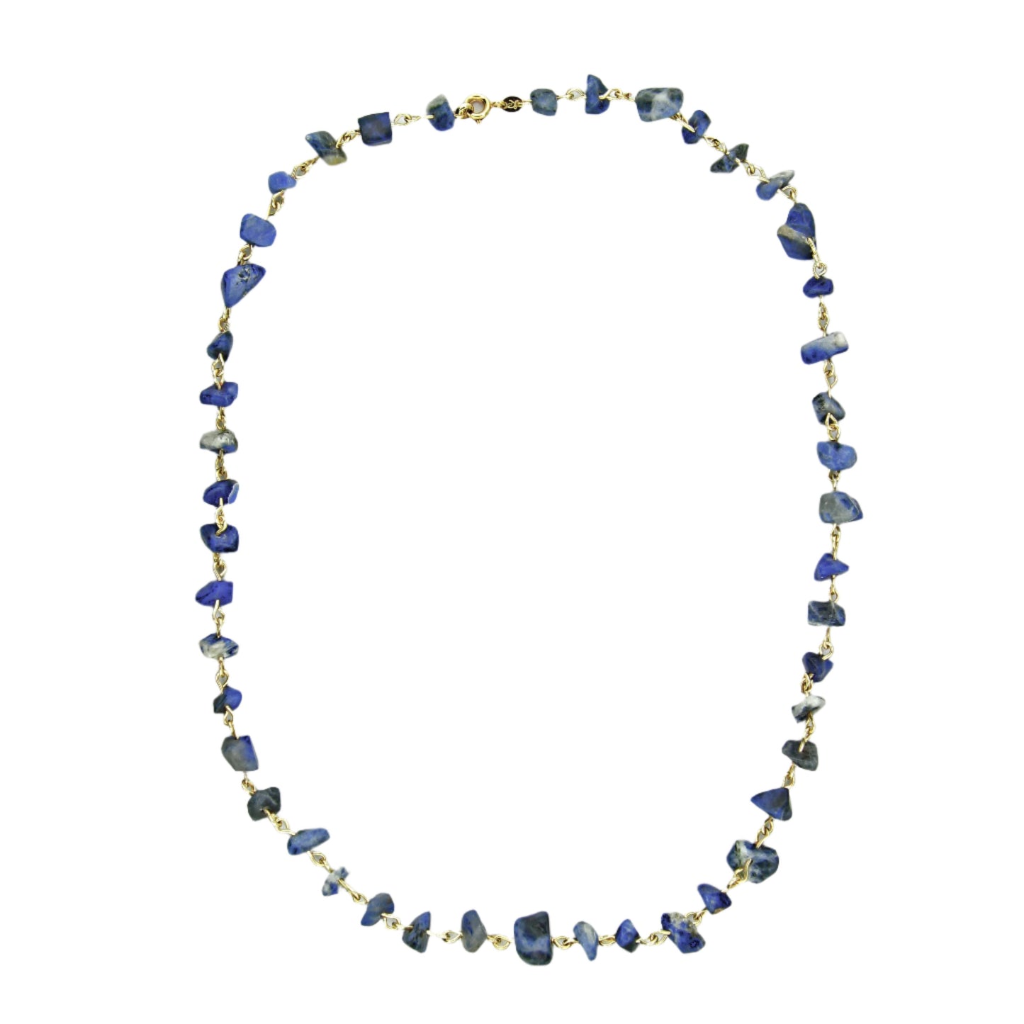 Sodalite Chip Gemstone Necklace