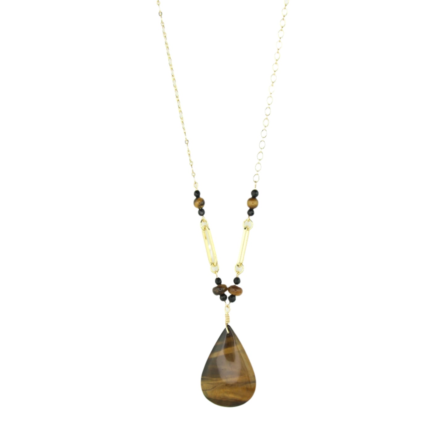 Tiger's Eye Statement Necklace