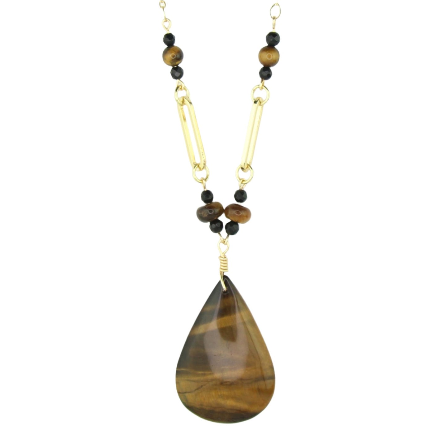 Tiger's Eye Statement Necklace